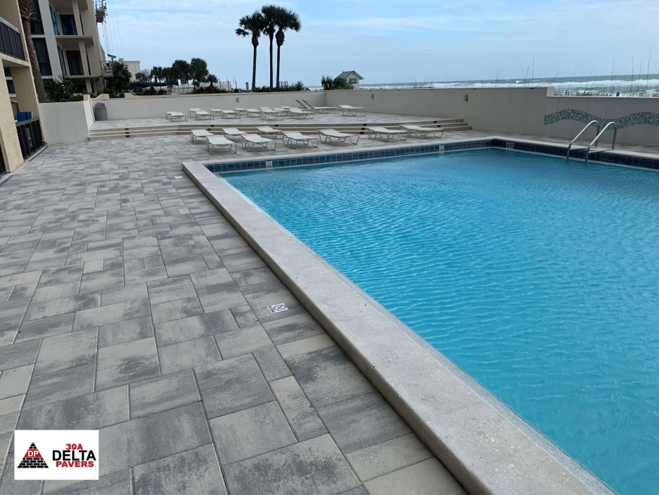Pool Deck Pavers in Santa Rosa Beach