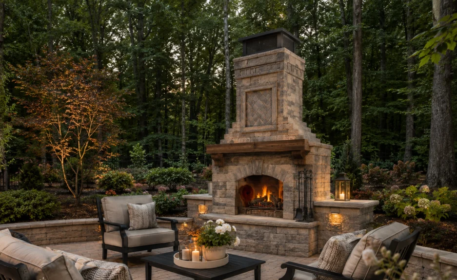 outdoor fireplace pavers builder 30a outdoor fireplace pavers builder 30a